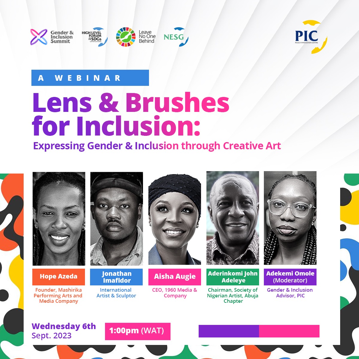 Lens & Brushes for Inclusion: Expressing Gender and Inclusion through Creative Art